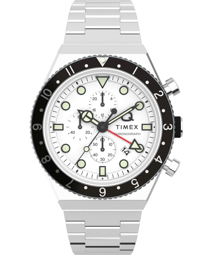 Часовник Мъжки Timex Q Three Time Zone Chronograph