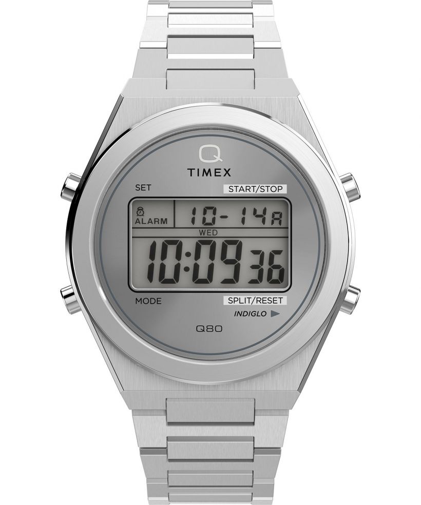Часовник Мъжки Timex Q Timex® Q80 Continental 39Mm Stainless Steel Bracelet