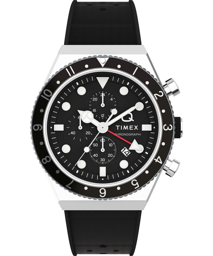 Часовник Мъжки Timex Timex Q Three Time Zone Chronograph