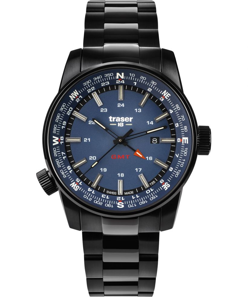 Часовник Мъжки Traser P68 Pathfinder GMT Blue SS