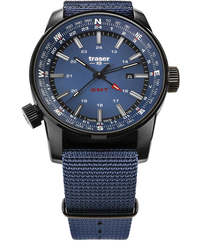 Часовник Мъжки Traser P68 Pathfinder GMT Blue