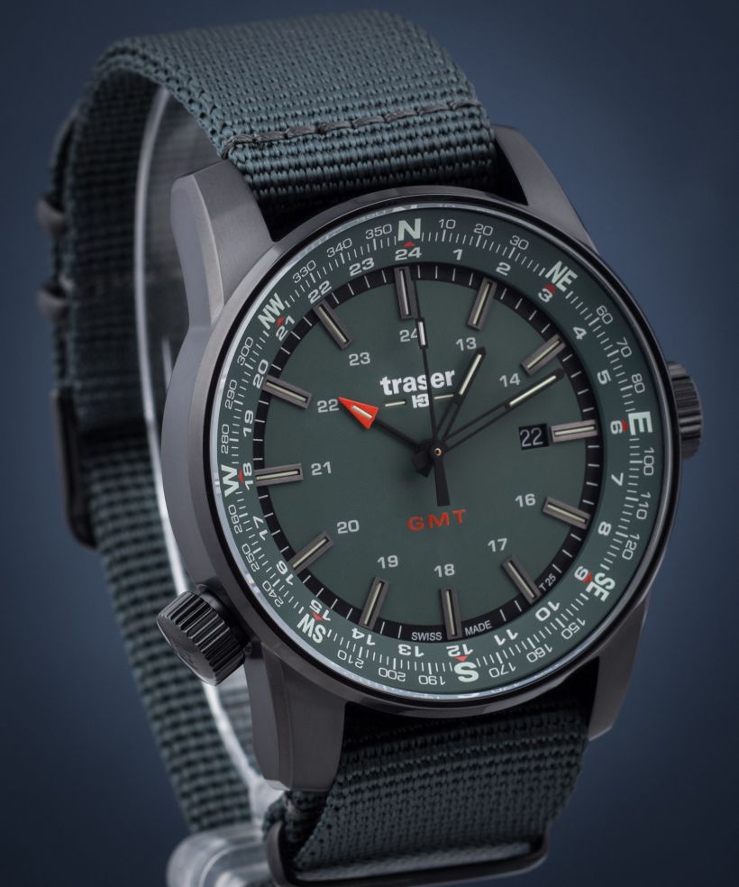 Часовник Мъжки Traser P68 Pathfinder GMT Green