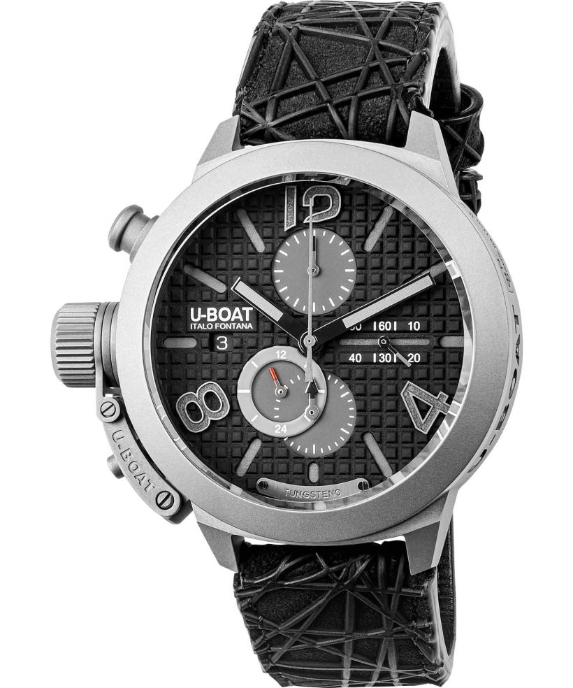 Часовник Мъжки U-Boat Classico 45 Titanium Tungsten Black Chronograph Automatic Limited Edition