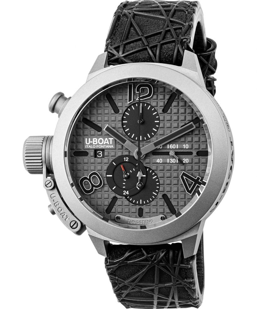 Часовник Мъжки U-Boat Classico 45 Titanium Tungsten Gray Chronograph Automatic Limited Edition
