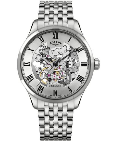 Часовник Мъжки Rotary Greenwich Automatic Skeleton