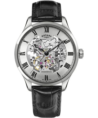 Часовник Мъжки Rotary Greenwich Automatic Skeleton