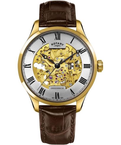Часовник Мъжки Rotary Greenwich Automatic Skeleton