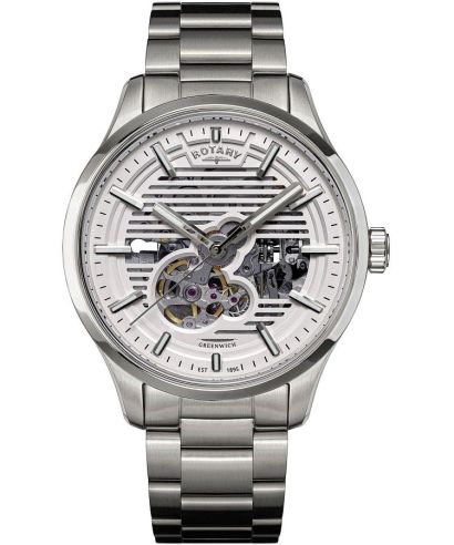 Часовник Мъжки Rotary Greenwich Automatic Skeleton