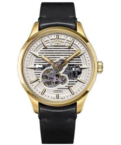 Часовник Мъжки Rotary Greenwich Automatic Skeleton