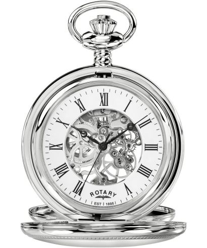 Джобен Часовник Мъжки Rotary Heritage Pocket Skeleton