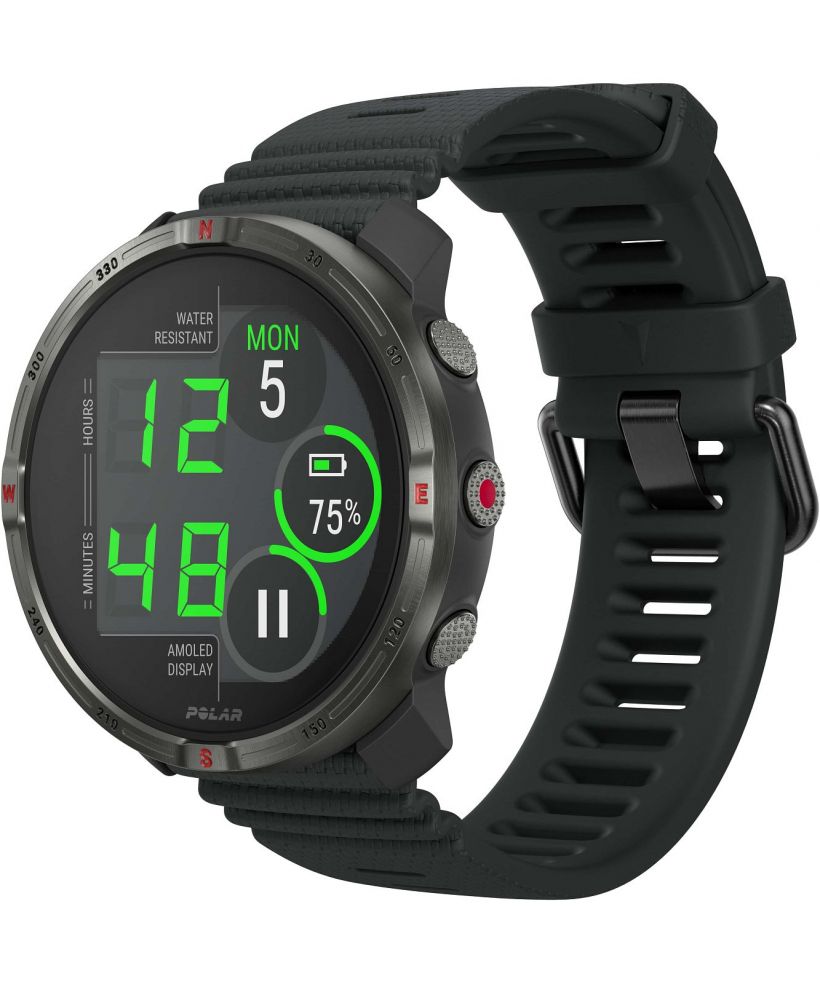 Спортен Часовник Унисекс Polar Grit X2 Night Black