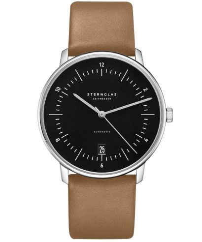 Часовник Мъжки Sternglas Naos Piano Black Automatic