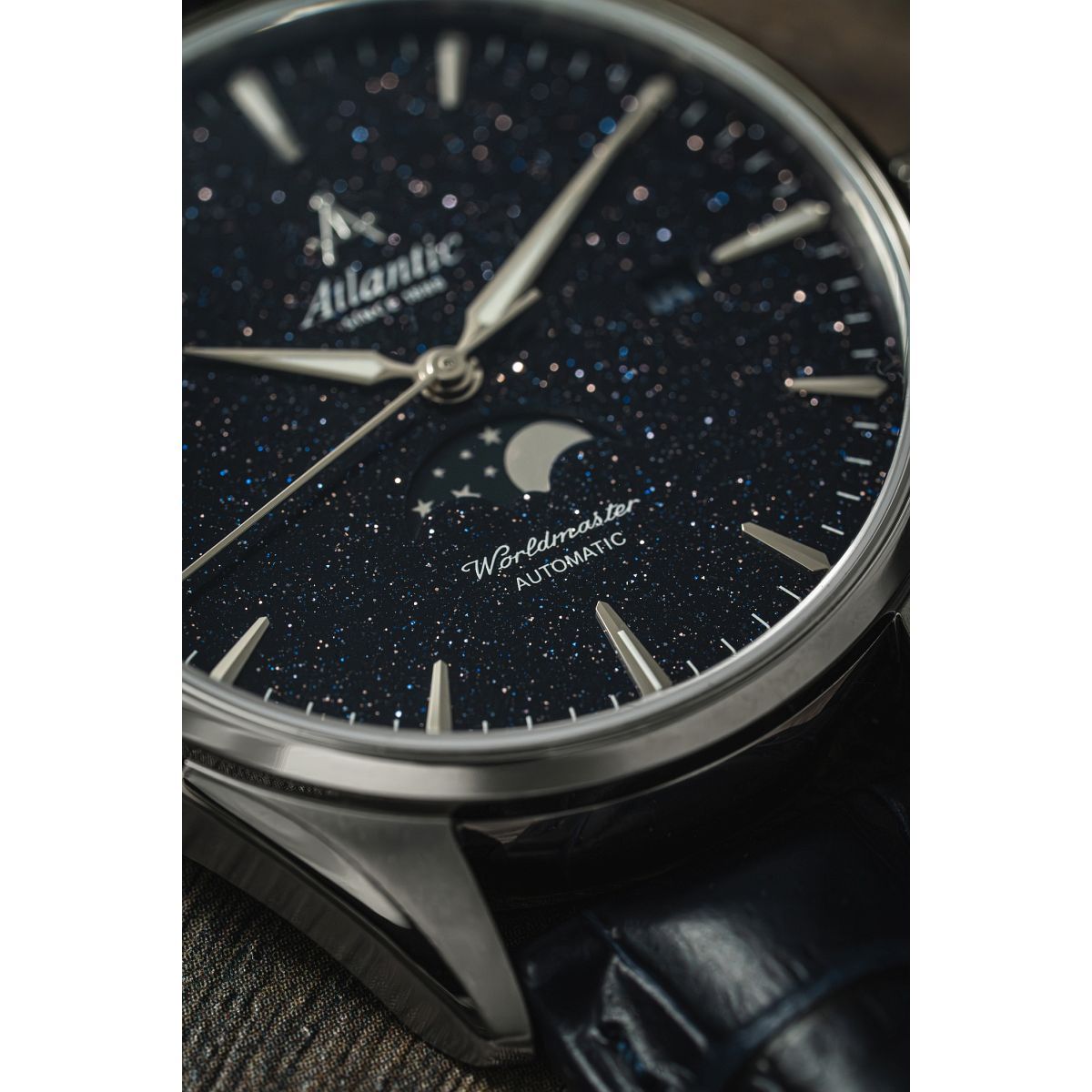 Часовник Мъжки Atlantic Worldmaster Nightsky Moonphase Automatic