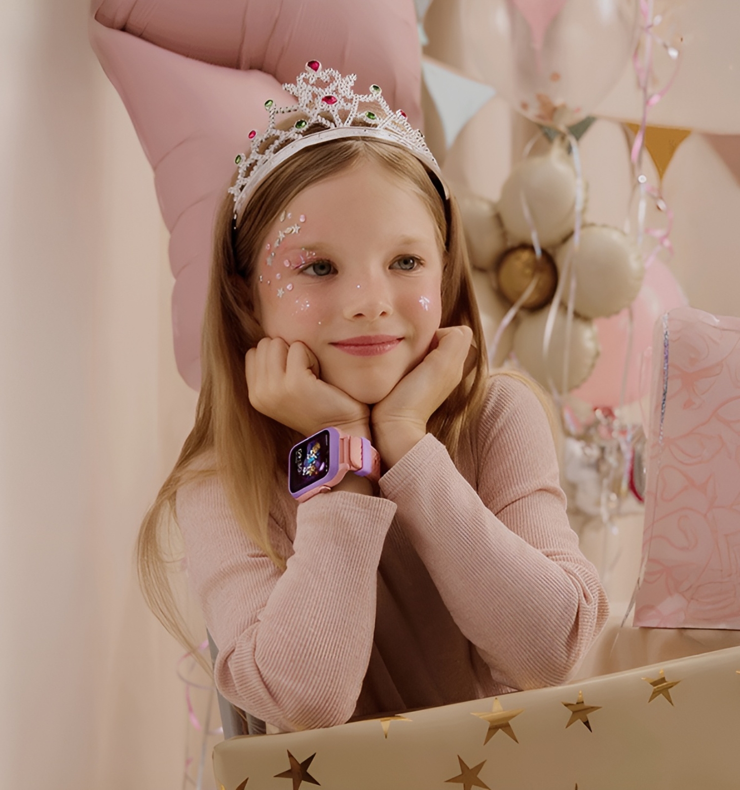 Смартчасовник Детски Garett Kids Essa AI 4G Розов SET