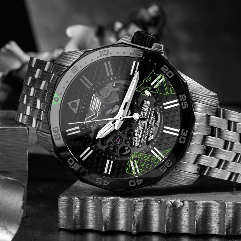 Vostok Europe NH72-225E764B - Limitowana edycja VE Geležinis Vilkas